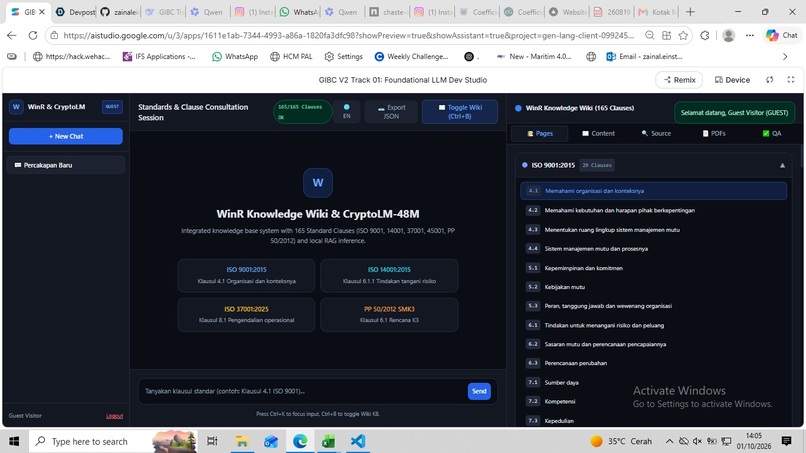WinR Knowledge Wiki & CryptoLM-48M – screenshot 2