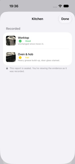 Proof: Sealed Property Condition Reports – screenshot 2