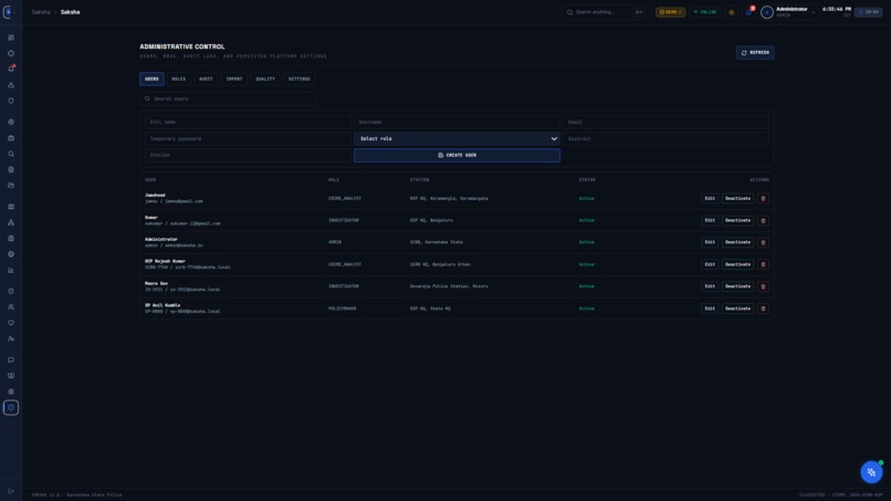 Saksha - Crime Intelligence & Analytical Platform. – screenshot 2