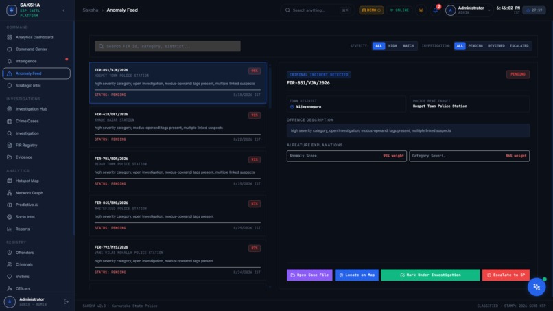 Saksha - Crime Intelligence & Analytical Platform. – screenshot 4