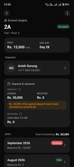 RentDera - Rent Management – screenshot 4