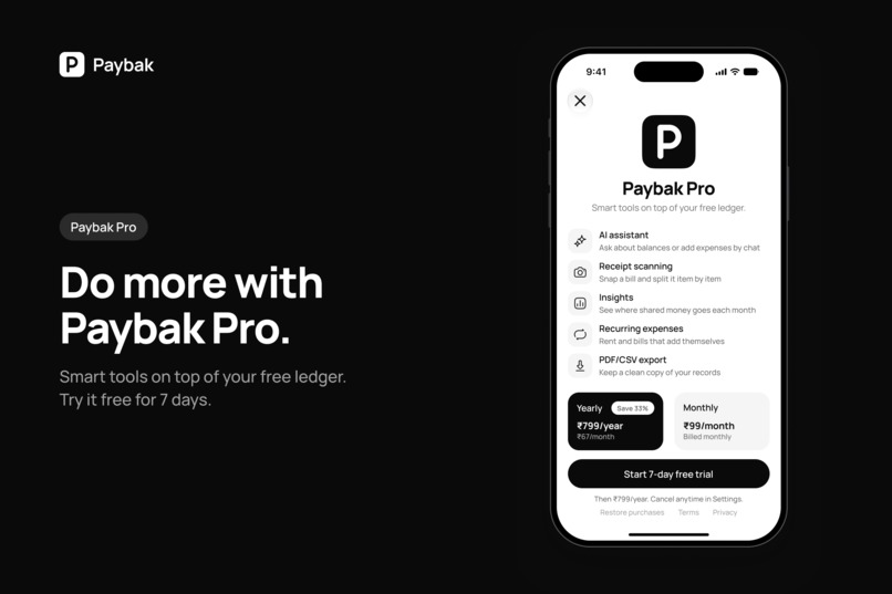 Paybak – screenshot 2
