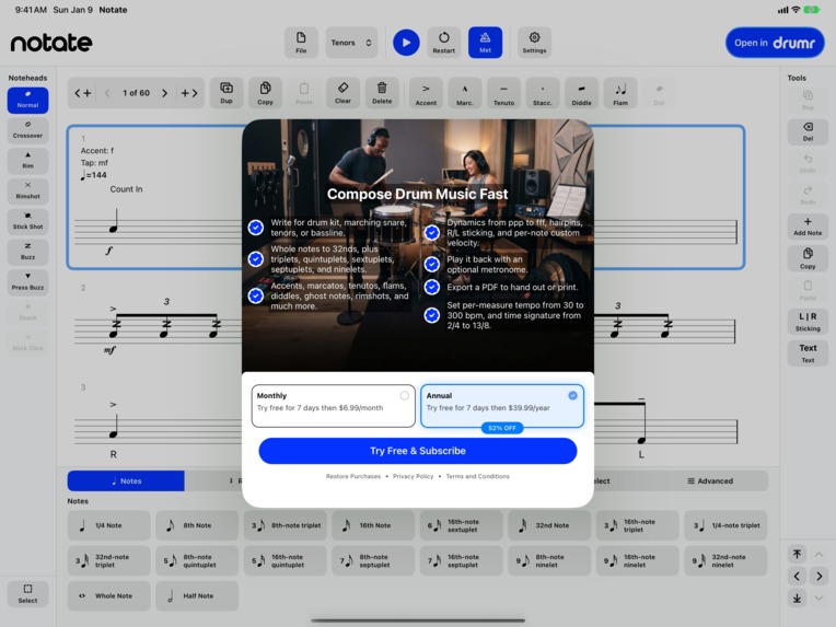 Drumr Notate - Write it. Hear it. Share it. – screenshot 14