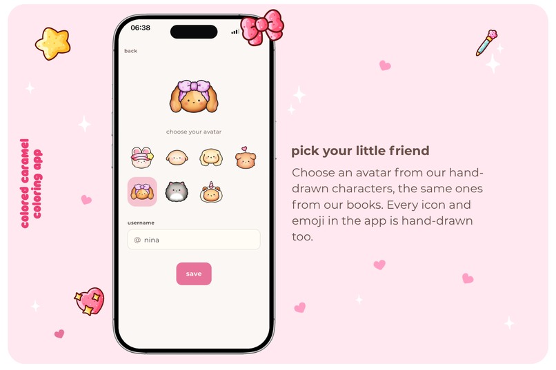 Colored Caramel coloring app – screenshot 1
