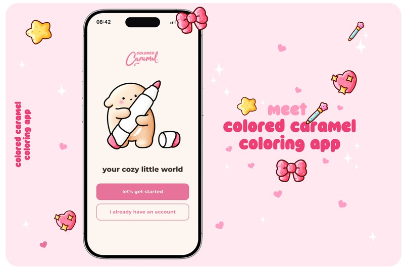 Colored Caramel coloring app – screenshot 2