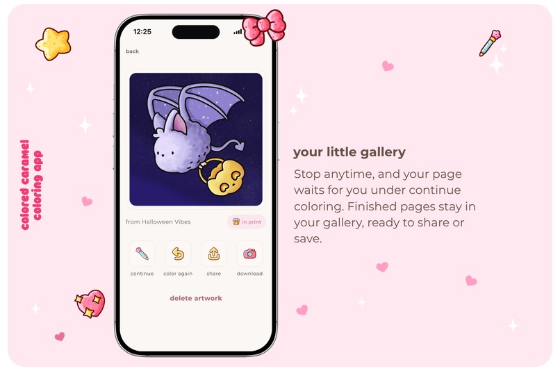 Colored Caramel coloring app – screenshot 3