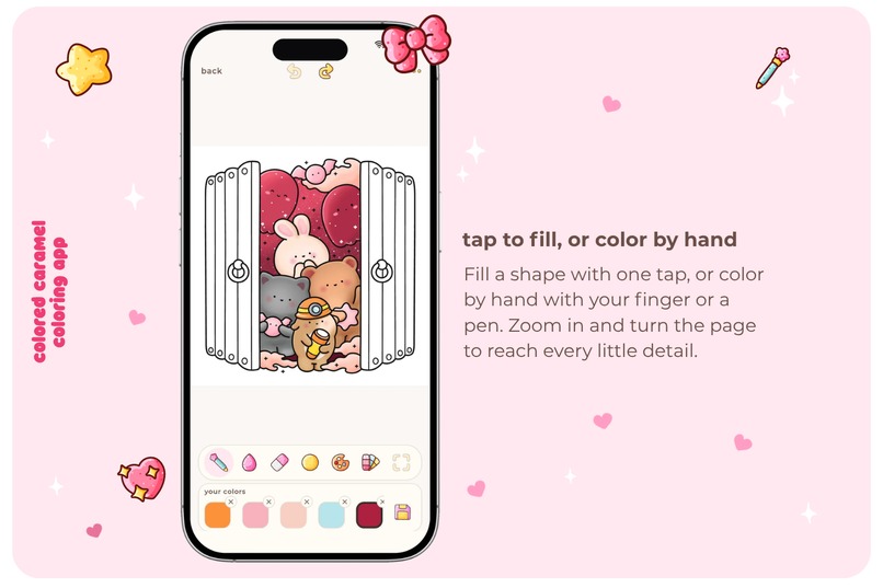 Colored Caramel coloring app – screenshot 5