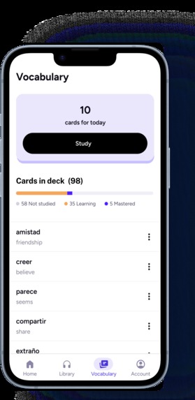 Unipod - immersive language learning – screenshot 4