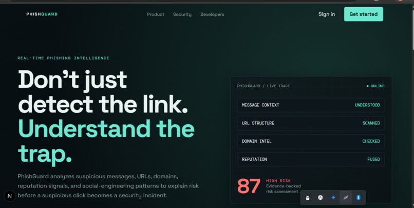 PhishGuard AI – screenshot 1