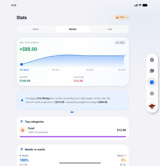 Frugalmax - 3-Second Expense Tracker – screenshot 2