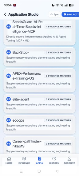 Evident — Code-Grounded Career Intelligence – screenshot 3