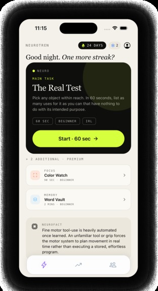 Neurotren - Brain Training App – screenshot 2