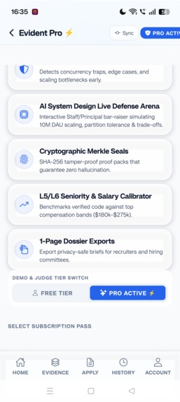 Evident — Code-Grounded Career Intelligence – screenshot 5