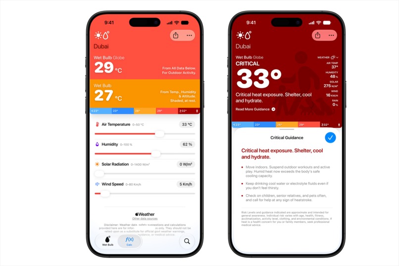 Wet Bulb Temperature: Tracker and Alerts – screenshot 3