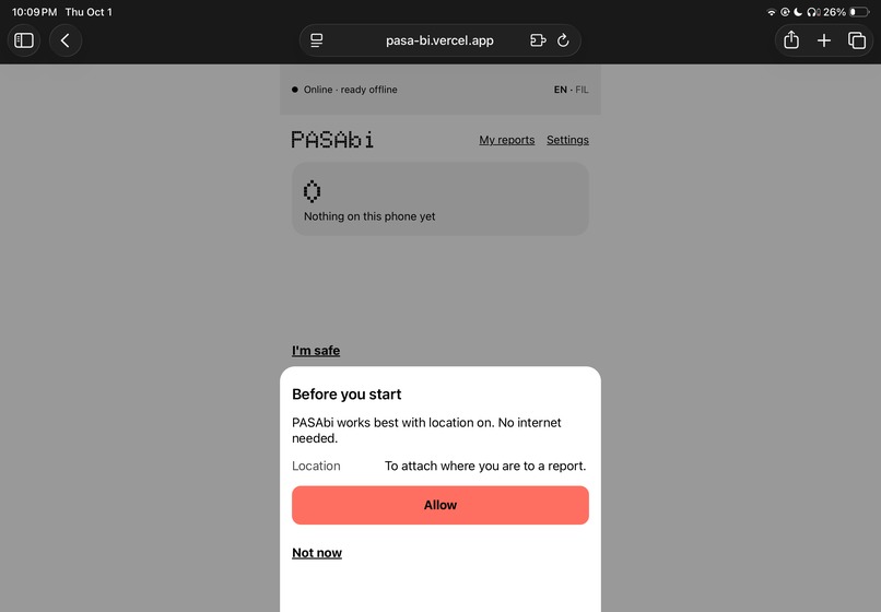 PASAbi – screenshot 1