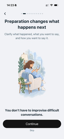Bravy — The work journal that teaches real conversations – screenshot 1