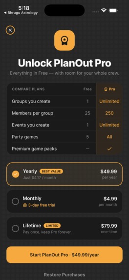 Planout – screenshot 8