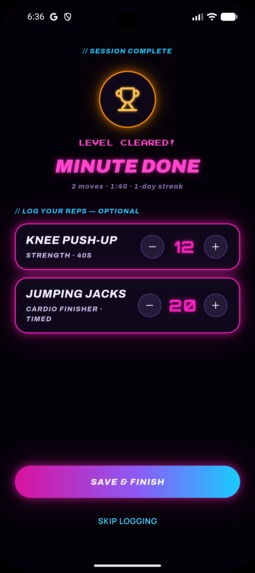 OneMinFit™ – screenshot 4