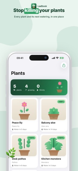 Leafbook: Plant Tracker – screenshot 4