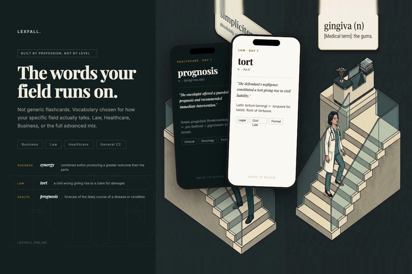Lexfall — Advanced English Vocabulary – screenshot 2