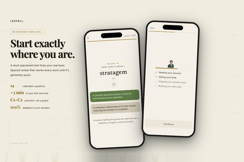 Lexfall — Advanced English Vocabulary – screenshot 3