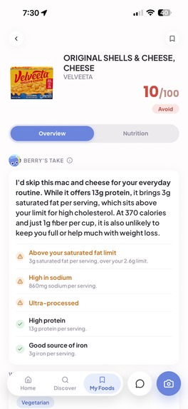 Berry: AI Food Scanner – screenshot 3