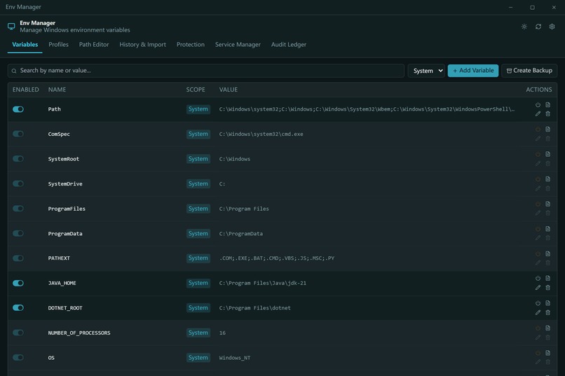 env-manager – screenshot 12