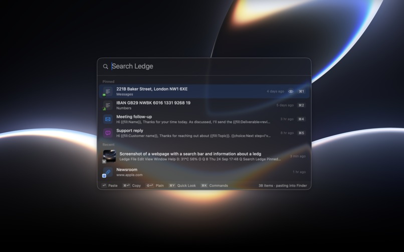 Ledge: Clipboard & Snippets for Mac and iPhone – screenshot 2