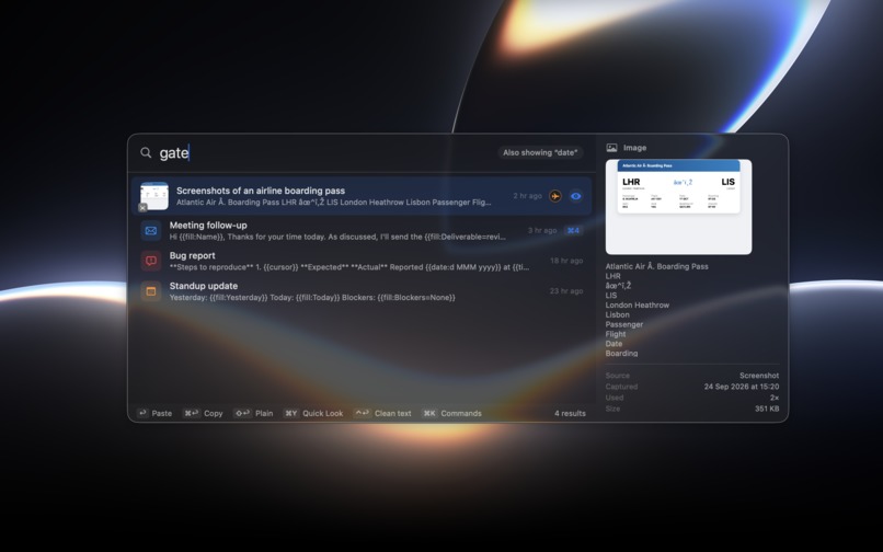 Ledge: Clipboard & Snippets for Mac and iPhone – screenshot 3
