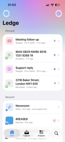 Ledge: Clipboard & Snippets for Mac and iPhone – screenshot 7