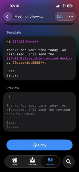 Ledge: Clipboard & Snippets for Mac and iPhone – screenshot 10
