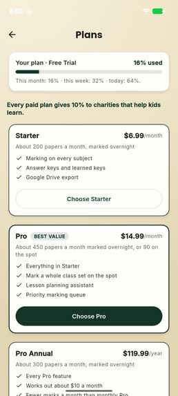 UMarkless: AI Test Marking for Teachers – screenshot 1