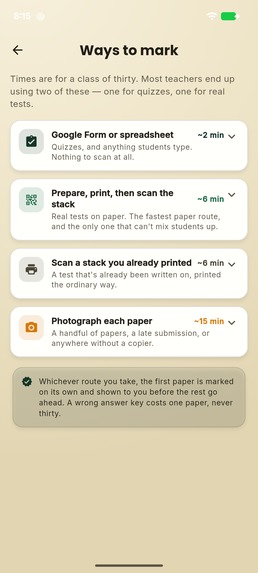 UMarkless: AI Test Marking for Teachers – screenshot 8