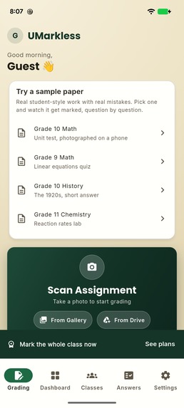 UMarkless: AI Test Marking for Teachers – screenshot 11