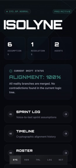 Isolyne: Radar for Silent Team Drift – screenshot 1