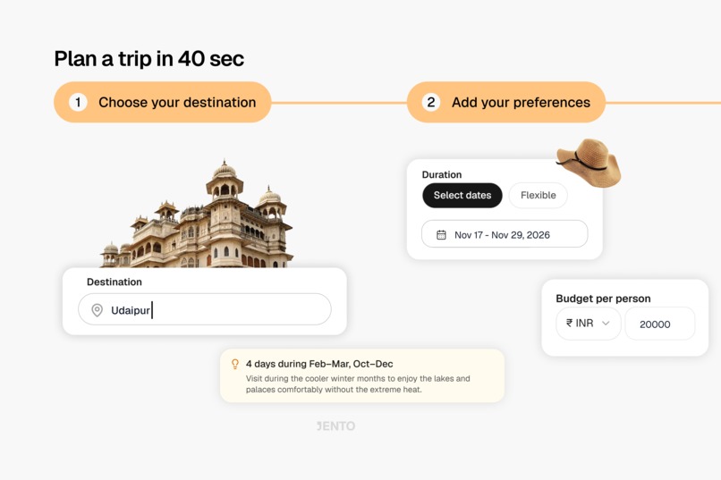 Jento - AI Trip Planner – screenshot 2