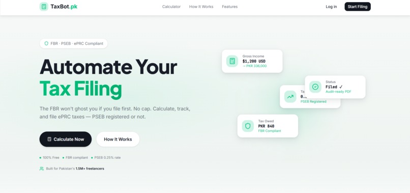 Taxbot.pk – screenshot 1
