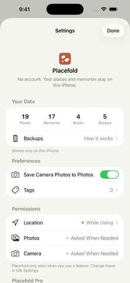 Placefold: Travel Journal – screenshot 14