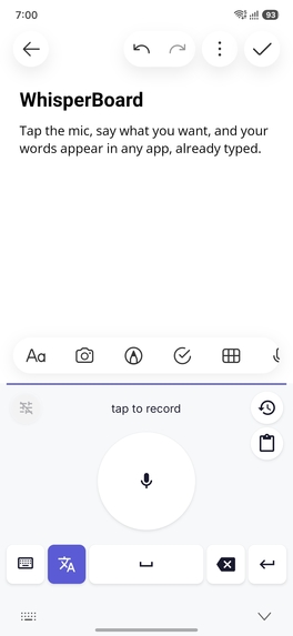 WhisperBoard: Voice-First Keyboard for Android – screenshot 7