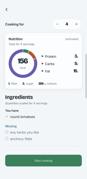 Munchi: Fridge to Recipe – screenshot 3
