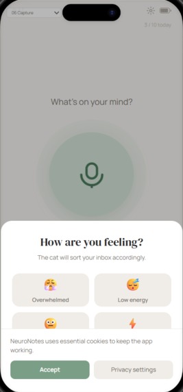 NeuroNotes – screenshot 2