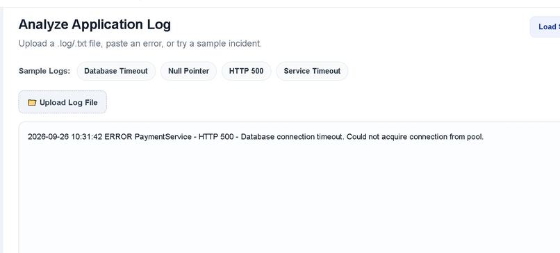 DevOps Copilot – AI Incident & Root Cause Assistant – screenshot 3
