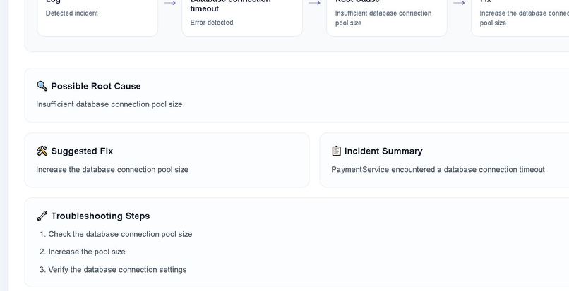 DevOps Copilot – AI Incident & Root Cause Assistant – screenshot 5
