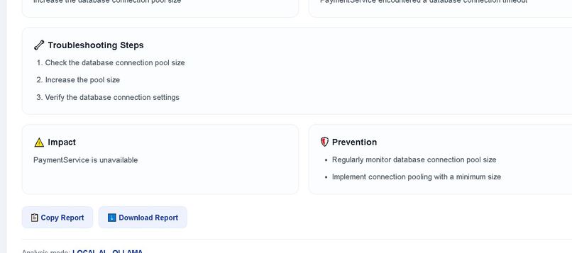 DevOps Copilot – AI Incident & Root Cause Assistant – screenshot 6