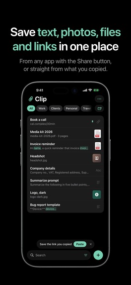 Clip: Save Anything, Paste Anywhere – screenshot 5