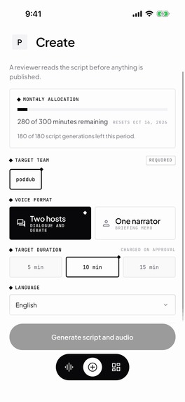 poddub: company podcasts – screenshot 3