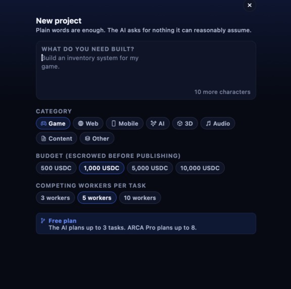 ARCA – screenshot 2