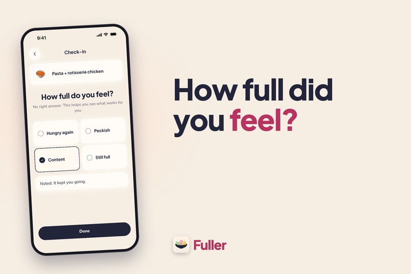 The check-in: how full did you feel?