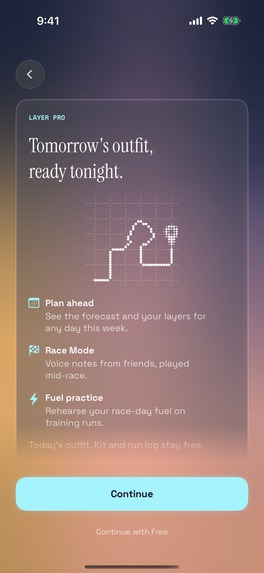 Layer, your daily pre-run ritual for every run and race – screenshot 2