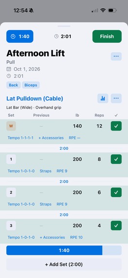 Logbook – screenshot 1